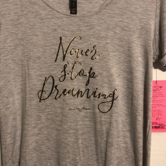 Betsey Johnson Tops - Betsey Johnson grey tee shirt size small